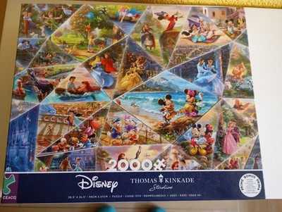 Thomas Kinkade Disney 100 Jahre Collage 2000 Teile Puzzle Neu Ceaco