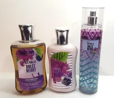 Bath Body Works Venice Dolce Dolci Berry Lotion Shower Gel & Fragrance Mist READ