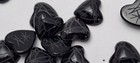 49 pieces Cabochon Heart Shaped Black 12mm Synthetic Stones — photo 2