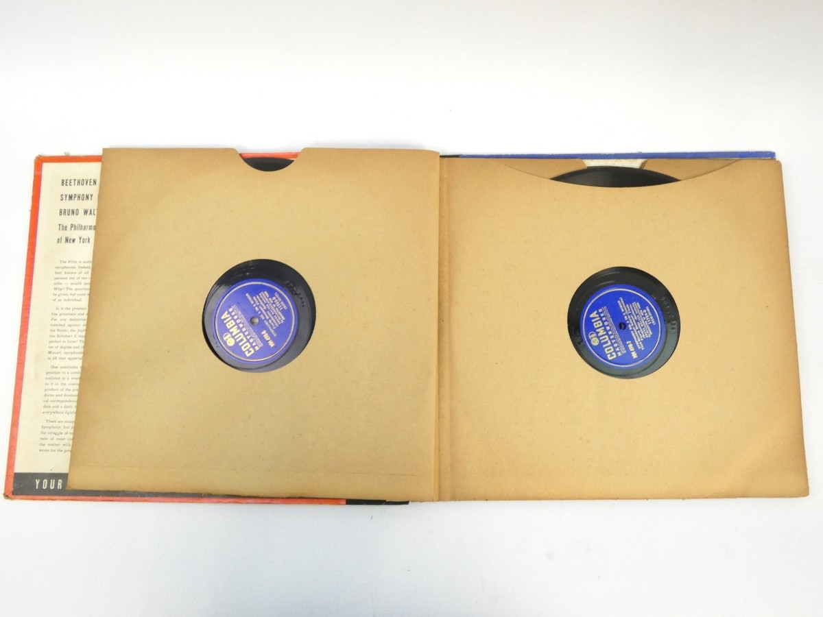 Beethoven Fifth Symphony in C Minor 78 RPM 4Disc Set Columbia