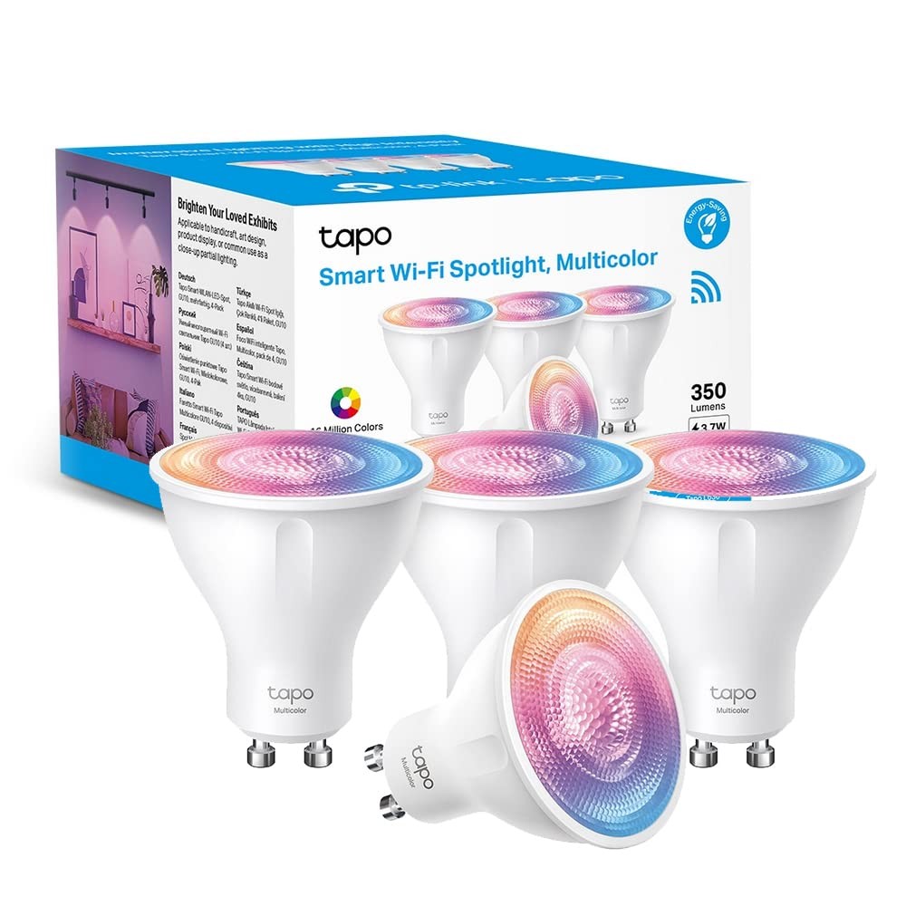 Illuminazione Intelligente GU10 Tapo L630: Pack da 4 Essenziale Smart