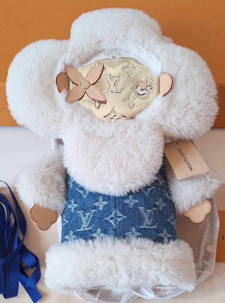 NEW Louis Vuitton Vivienne Backpack LV Ski 2025 Denim Shearling