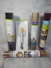 Lot Of 5 Cricut/Siser Supplies Scraper/Spatula Party Foil Sampler Iron On Vinyl 