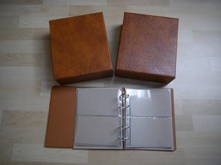 SAFE 3 mint empty ring binders with 125 inserts for 500 FDC NP €180