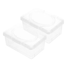 2 Pcs Baby Wipe Container for Bathroom Portable Wipes Case Dispenser
