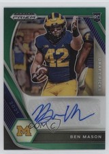 2021 Panini Prizm Draft Picks Green Ben Mason #DPA-BMA Auto 1l4c