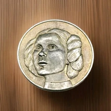 Princess Leia Star Wars Metal Coin Lucasfilm 2005