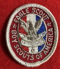 Vintage Boy Scouts of America Eagle Scout Patch 1956-72 Plastic Back