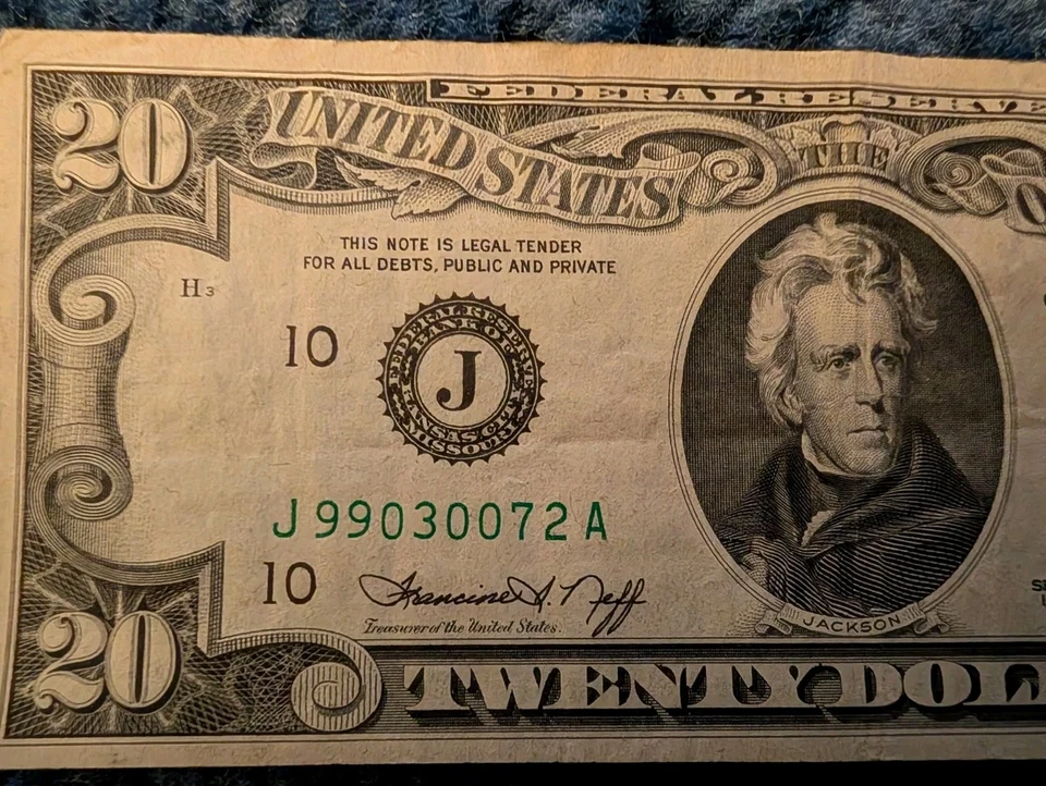 1974 20 dollar note great condition! - Image 2 of 4