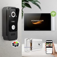 HOMSECUR 7" WIFI HD Video Door Phone Intercom Doorbell Monitoring Auto Snapshot
