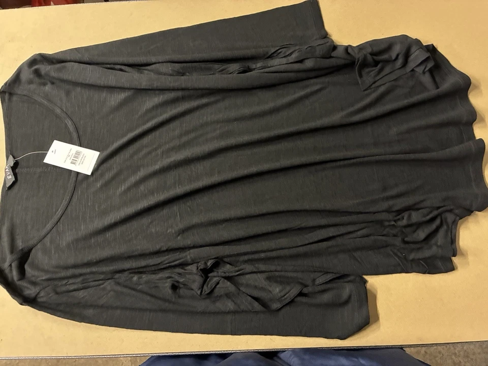 Evans Damen Pullover Übergröße 22/24 schwarz & blau Rundhals 3/4 Arm Oberteil - Bild 4 von 4
