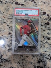 2024 Topps Chrome Black CJ Abrams Refractor 1/199 PSA 9