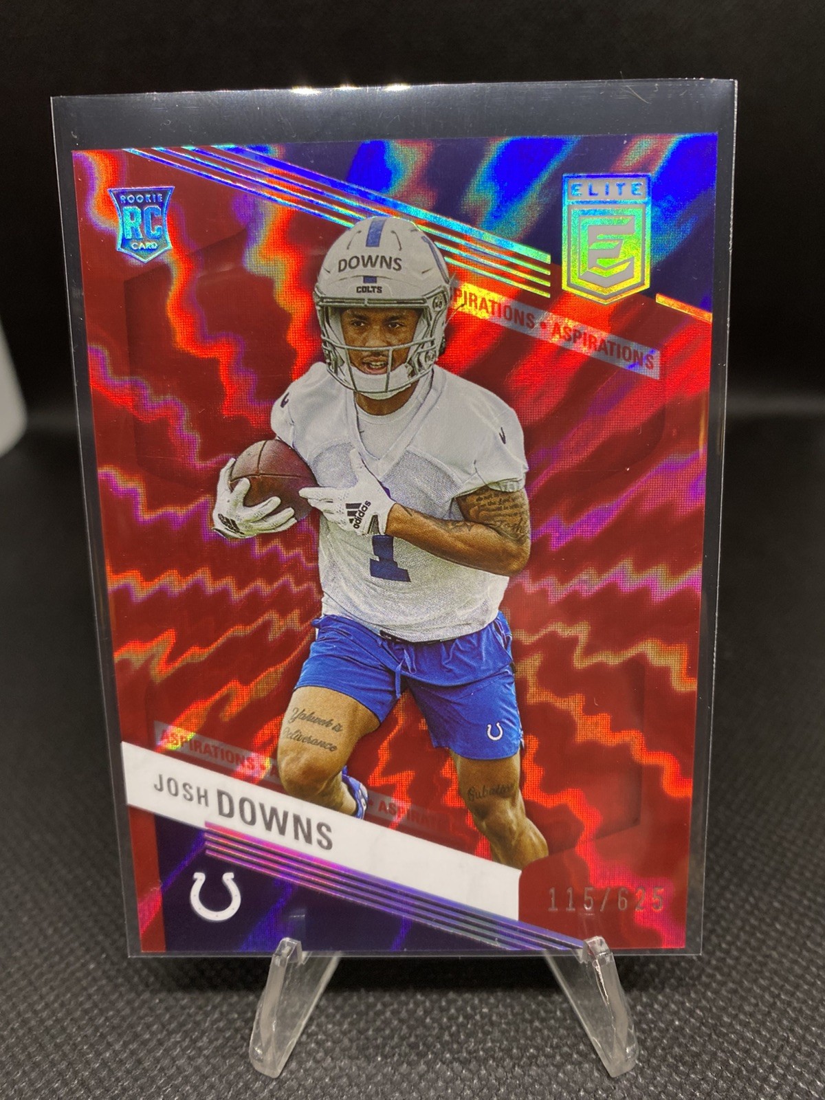 2023 Panini Donruss Elite - Rookies Josh Downs #159 Aspirations Shimmer /625 RC