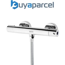 Bristan Thermostatic Bar Mixer Shower Round Chrome Valve Only - Bottom Outlet