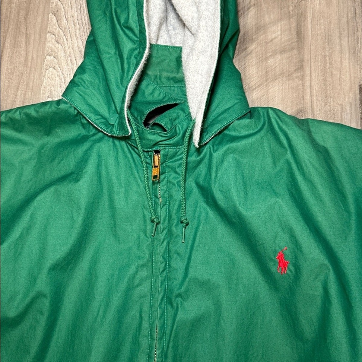 Polo by Ralph Lauren Vintage Made in USA Fleece Line Snap Hood