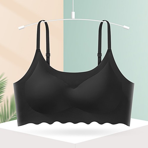 Ice Silk Lingerie Open Back Bra Back Closure For Spring, Summer, Autumn, Winter - Picture 5 of 17