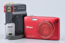 Nikon COOLPIX S3500 Raspberry Red Compact Digital Camera Used Condition