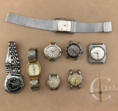 Konvolut Damenuhren nicht funktionsfähig für Ersatzteile: Omega, Zenith Lanco, Titus