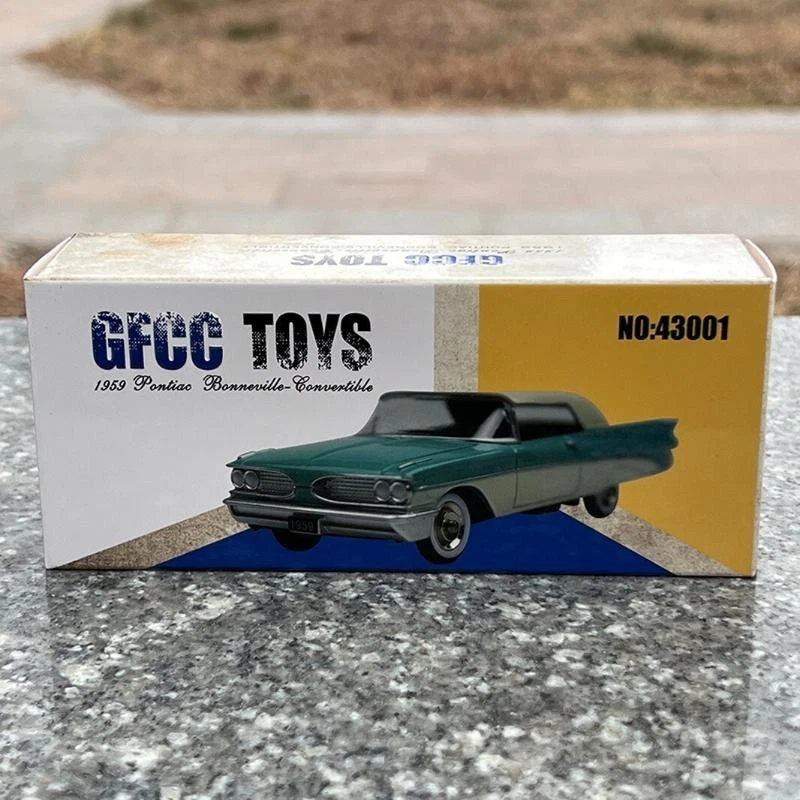 Diecast Model GFCC 1/43 Sale 1959 Bonneville Car NIB Gift Blue Pontiac Toy - Image 4 of 4