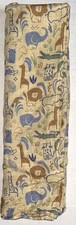 UNBRANDED muslin blanket tan JUNGLE motif app 40 inches by 50 inches