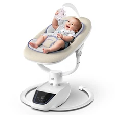 Baby Swing for Infants, â€Ž3D-Motion Electric Infant Swing for Baby Boy Girl, A