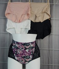 Lot of 5 Maidenform Size M Firm Control Shaper Brief Panty 44450/44154 Lace Trim