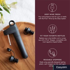 Wine Bottle Stoppers 6 Pack Reusable Plastic ...