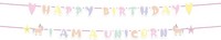 Folat 68285 Buchstabengirlanden Unicorns & Rainbows-2 StüCk, Mehrfarben
