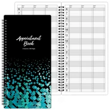 3 Column Appointment Book - Daily and Hourly Schedule Book with 200 Pages