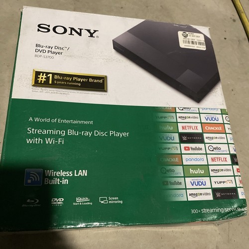Sony BDP-S3700 Blu-ray Disc / DVD Player mit WLAN Modell 2016