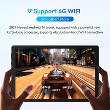 Android Tablet 10.1" Octa-core Processor HD IPS Dual Camera 8