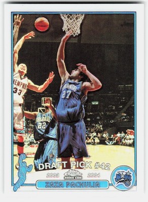2003 Topps Chrome Refractor Zaza Pachulia Rookie #149b Georgian Magic RC