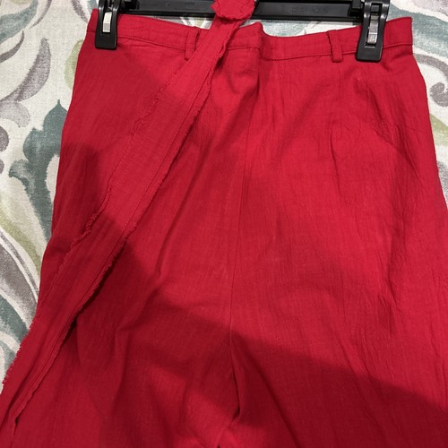 Women’s Red Umgee Wide Leg Pants Size Small - Picture 4 of 4