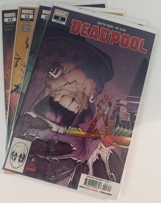 Deadpool Comic Lot (4 Issues) #3 #10 #12 #13 Marvel Skottie Young Run NM