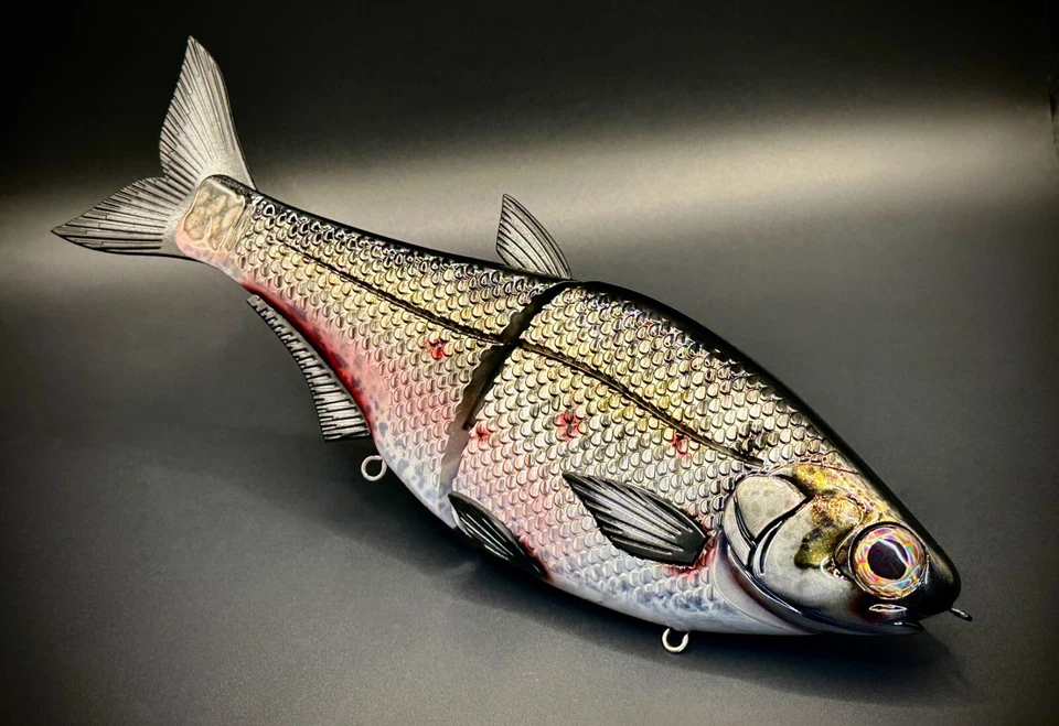 HINKLE SHAD CLONE GIZZARD SHAD ULTRA HD VERSION CUSTOM PAINTED SWIMBAIT 🔥 - Image 4 of 4