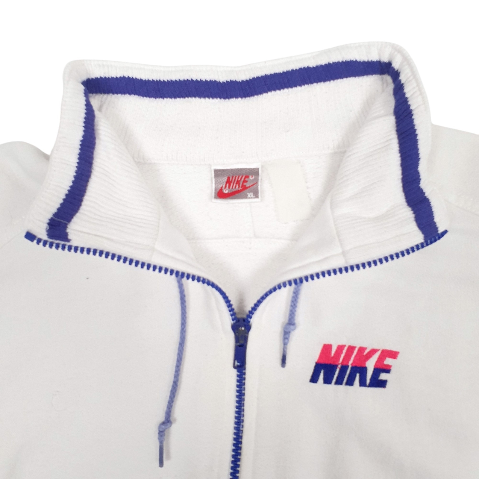 NIKE Full Zip Vintage 1980s Jumper Sweatshirt Mens XL image 2