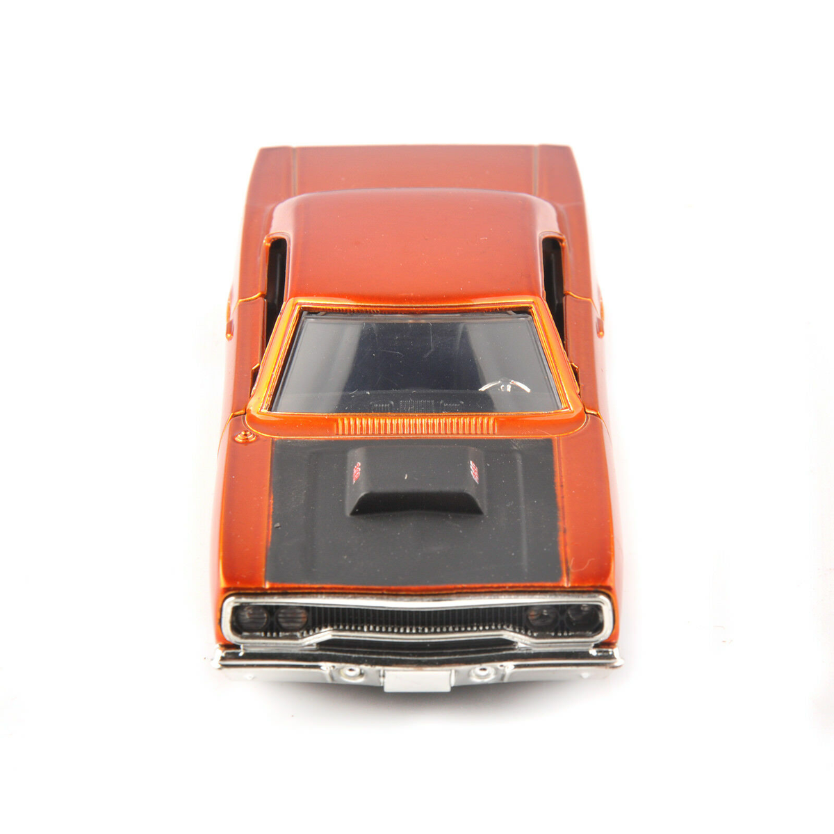 Voiture Miniature Jada Toys 1/32 - Plymouth Road Runner 1970 De Course - Alliage Couleur Orange - Neuf
