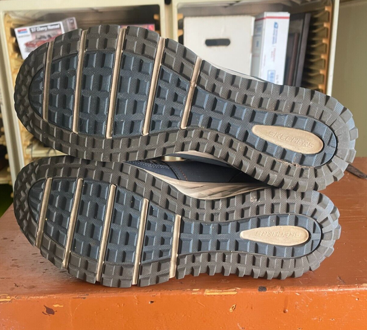 SAOLA Scarpe da trail running SKECHERS da uomo taglia 12 nere in rete scarpe da trekking 56255S