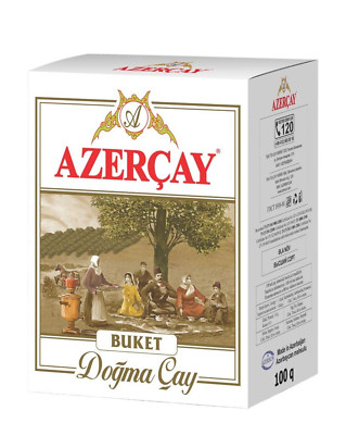 AZERCAY SCHWAZER TEE  Buket lose 100 g aus Aserbaidschan Азерчай Букет