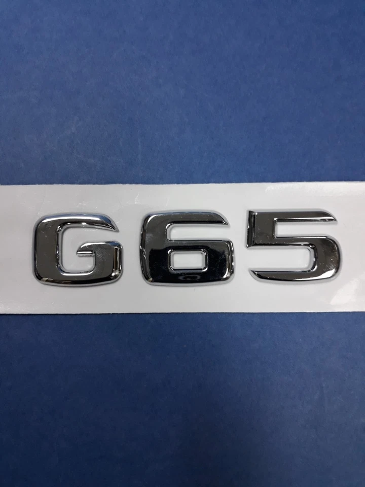* G65 * TRUNK LETTERS CHROME EMBLEM BADGES FOR MERCEDES BENZ G-CLASS AMG - Image 2 of 4