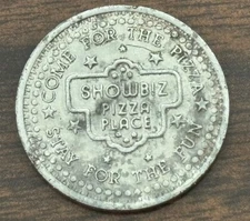 Older As Found Showbiz Pizza Place 1” Game Play Token