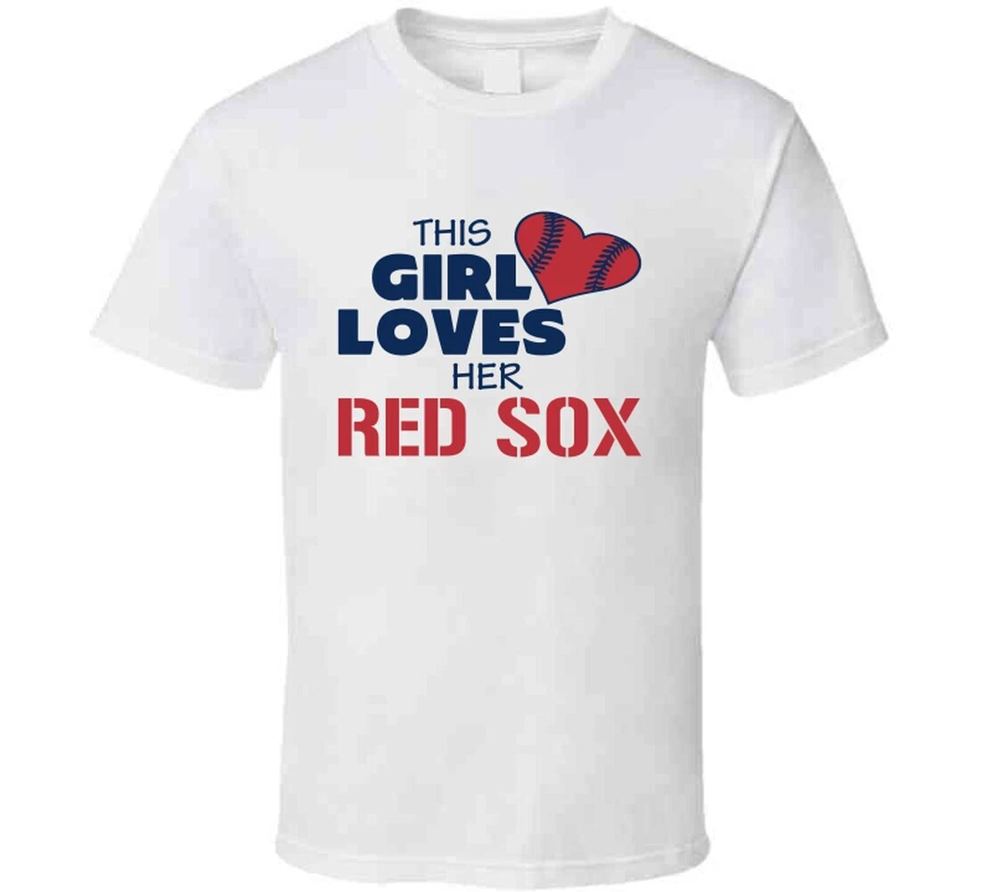 This Girl Loves Her Red Sox Baseball T-Shirt