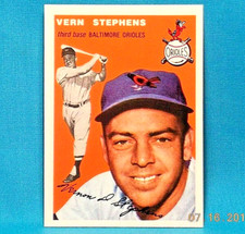 1994 TOPPS Baseball * 1954 Archives Card # 54 VERN STEPHENS * Baltimore Orioles