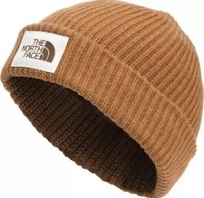 NEW THE NORTH FACE HAT SALTY DOG BEANIE HAT WARM TIMBER TAN ONE SIZE FITS ALL