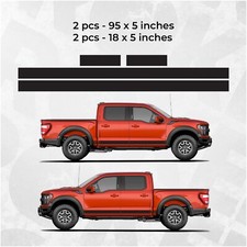 Rocker Panel Side Stripes – Black Vinyl Decals ORACAL  – Universal Fit