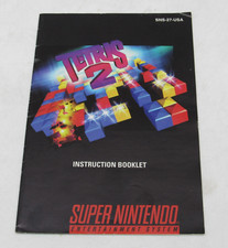 Tetris 2 (Super Nintendo Entertainment System, 1994 TESTED With Manual FAST SHIP