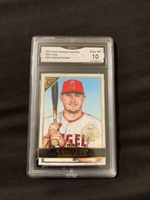 Mike Trout 2020 Topps Gallery Preview Graded 10
