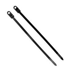 100 Nylon Cable Wire Zip Ties Mounting Hole Nail Screw 50 LBS 10" Inch Black