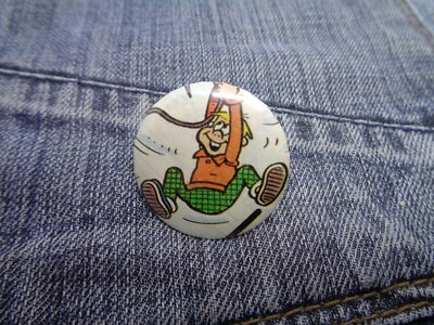BEANO ''Sneaky Pete'' Pin Button Anstecker (32mm) Handarbeit aus Vintage Comic Strips