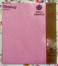NEW FEATHER BLANKET Anna Griffin Embossing & Border Folders Lot summer fall htf
